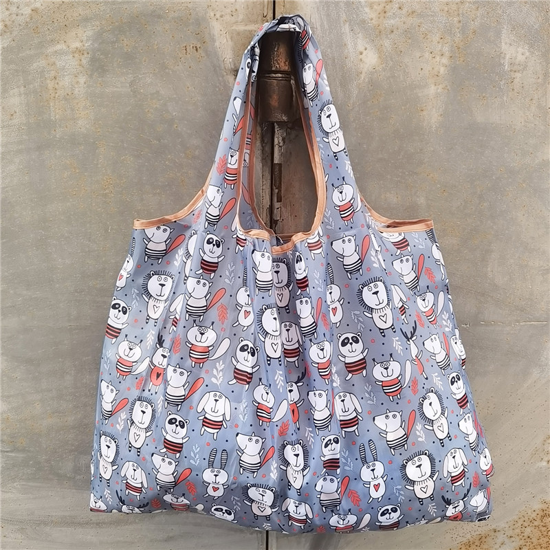 卡通时尚现货大号折叠环保购物袋便携日本买菜包手提旅行袋迷你包