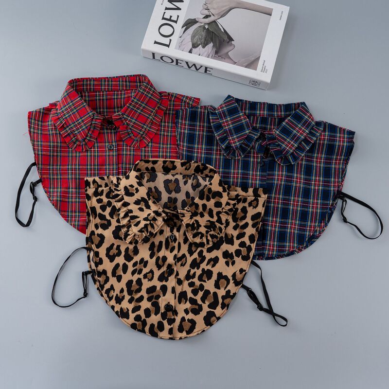 New Christmas Themed Doll Collar Cute Sweater Inner Collar Printed Fake Collar Women's Fake Shirt Cross-Border Manufacturer