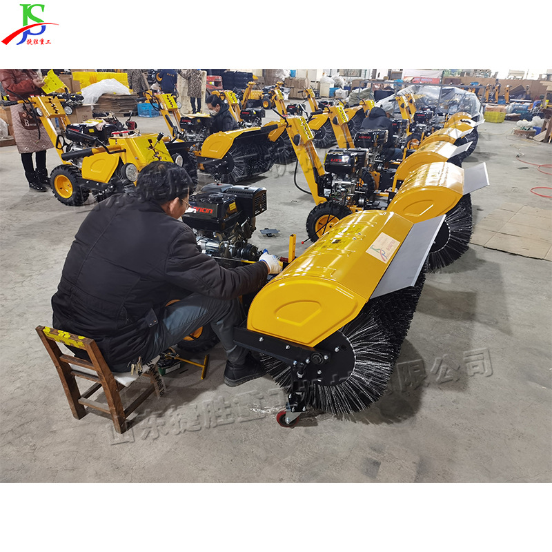 手推小型除雪机 市政道路路面积雪扫雪机 东三省路面除雪清冰设备