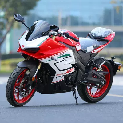 Domestic Ducati V4 Road Racing Sports Car Twin-Cylinder Water-Cooled 200Cc Jiaolong Motorcycle Vehicle Can Be Registered (Motosikletlər)