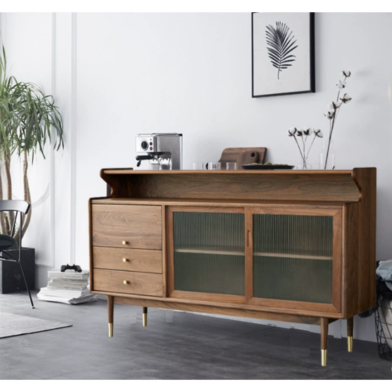 Nordic полностью из цельного дерева обеденный Шкаф Ящики гостиная чайный шкаф винный шкаф боковой шкаф в японском стиле простая маленькая квартира столовая шкаф