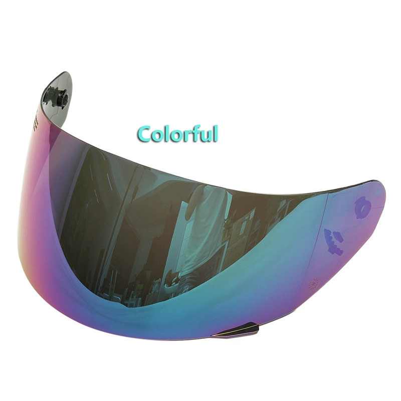Helmet, compatible lens, multicoloured glasses