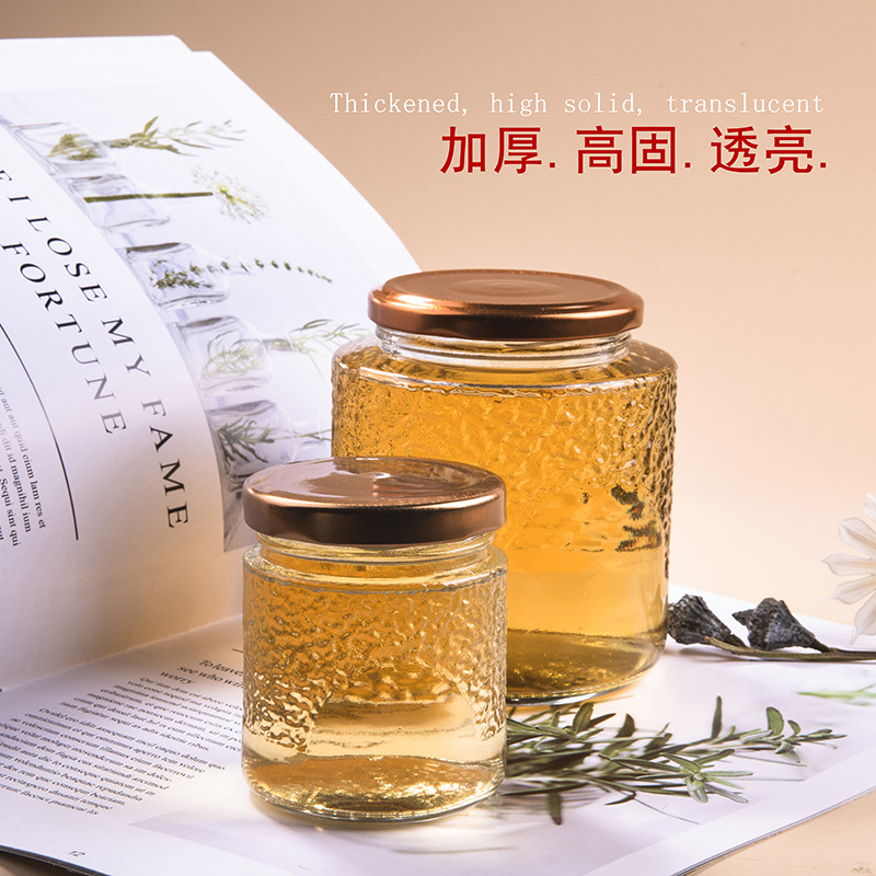 新款创意玻璃瓶鱼胶鲜炖奶茶包装瓶即食燕窝分装瓶子空瓶带盖批发