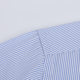2025 Summer Men's Blue Striped Short-sleeved Shirt Middle-aged Business Fit Shirt Men's Half-sleeved Overalls Top
