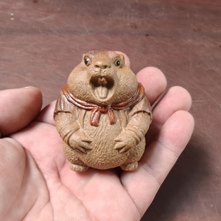 Tiktok Magic Child Sea Adventure Foodie Mole Rat Purple Clay Pot Trendy Tea Set Office Decoration Purple Clay Cute Pet