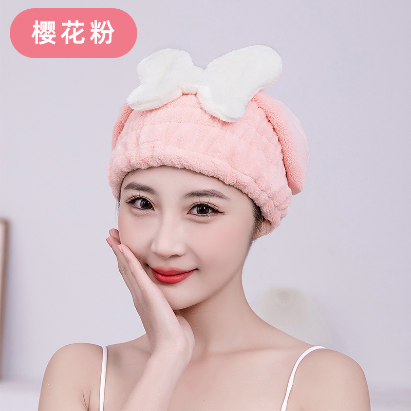 2025 nuevo sombrero de baño de mujer arco sombrero de cabello seco bolsas de cabello toallas de cabello seco súper absorción rápida toallas de cabello seco toallas
