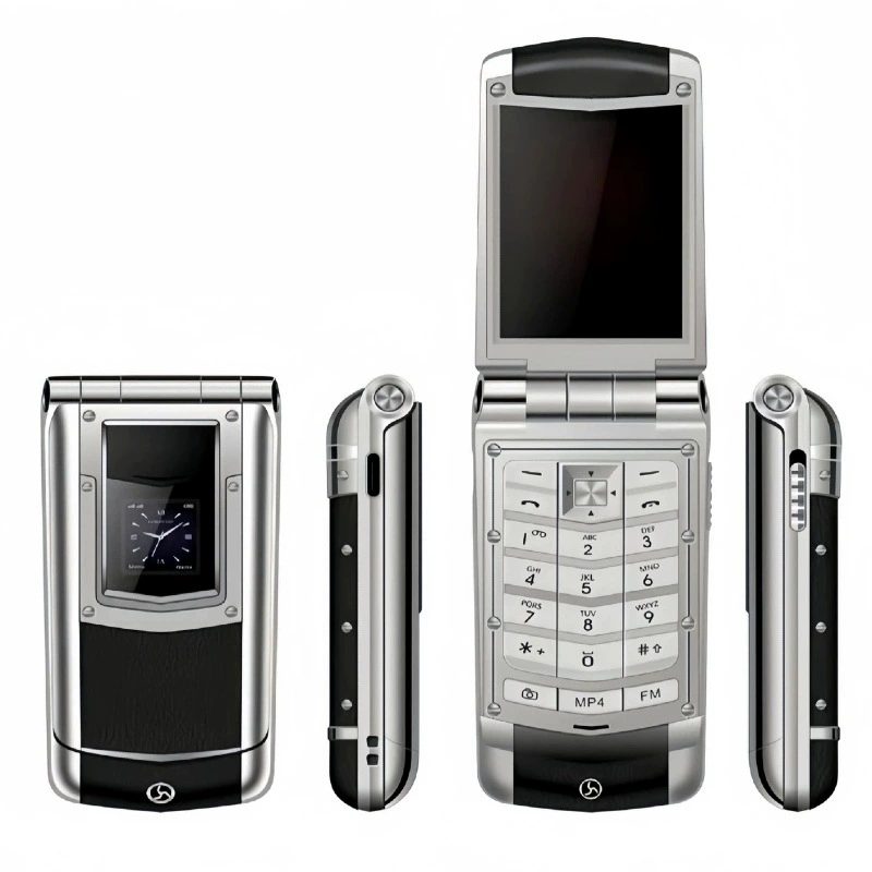 Кросс-граничная внешнеторговая новая модель V77 Ayxta не умный flipPhone с двумя SIM-картами для пожилых людей с длительным временем работы батареи