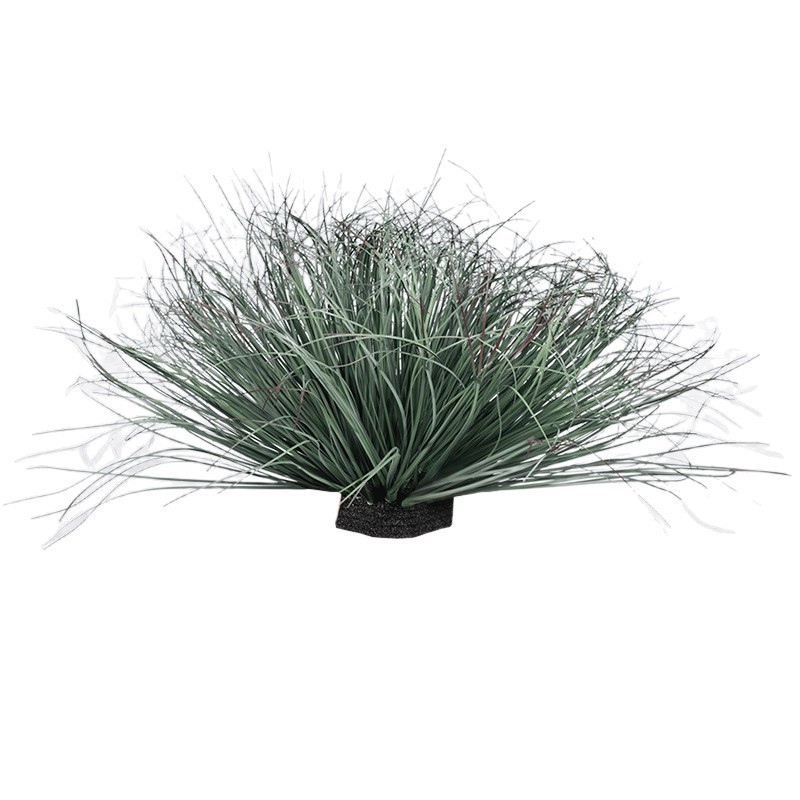 蒲草の偽の葦の草の室内の家の装飾の撮影の道具の偽の草むらの山の偽の緑の植の造景をシミュレーションします。|undefined