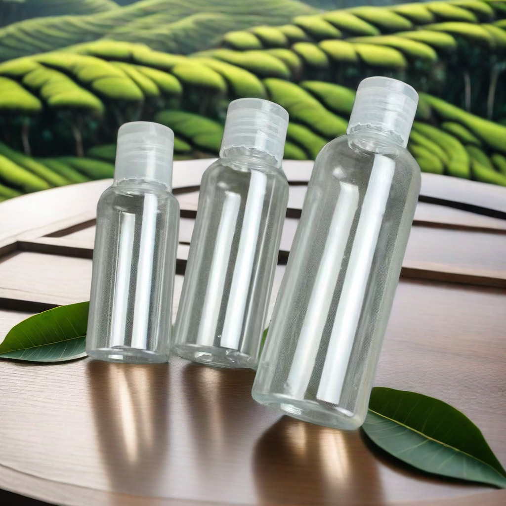 翻盖瓶蝴蝶盖瓶子可放乳液塑料瓶带漏斗标签透明分装瓶翻盖分装瓶