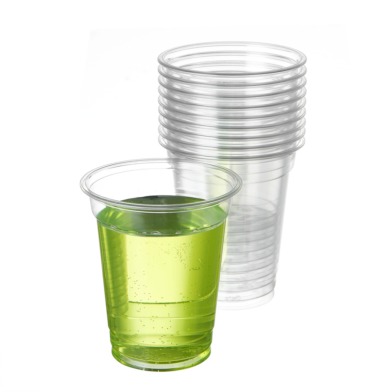 富岭 Coffee glass, disposable tea cup, increased thickness, 12 oz