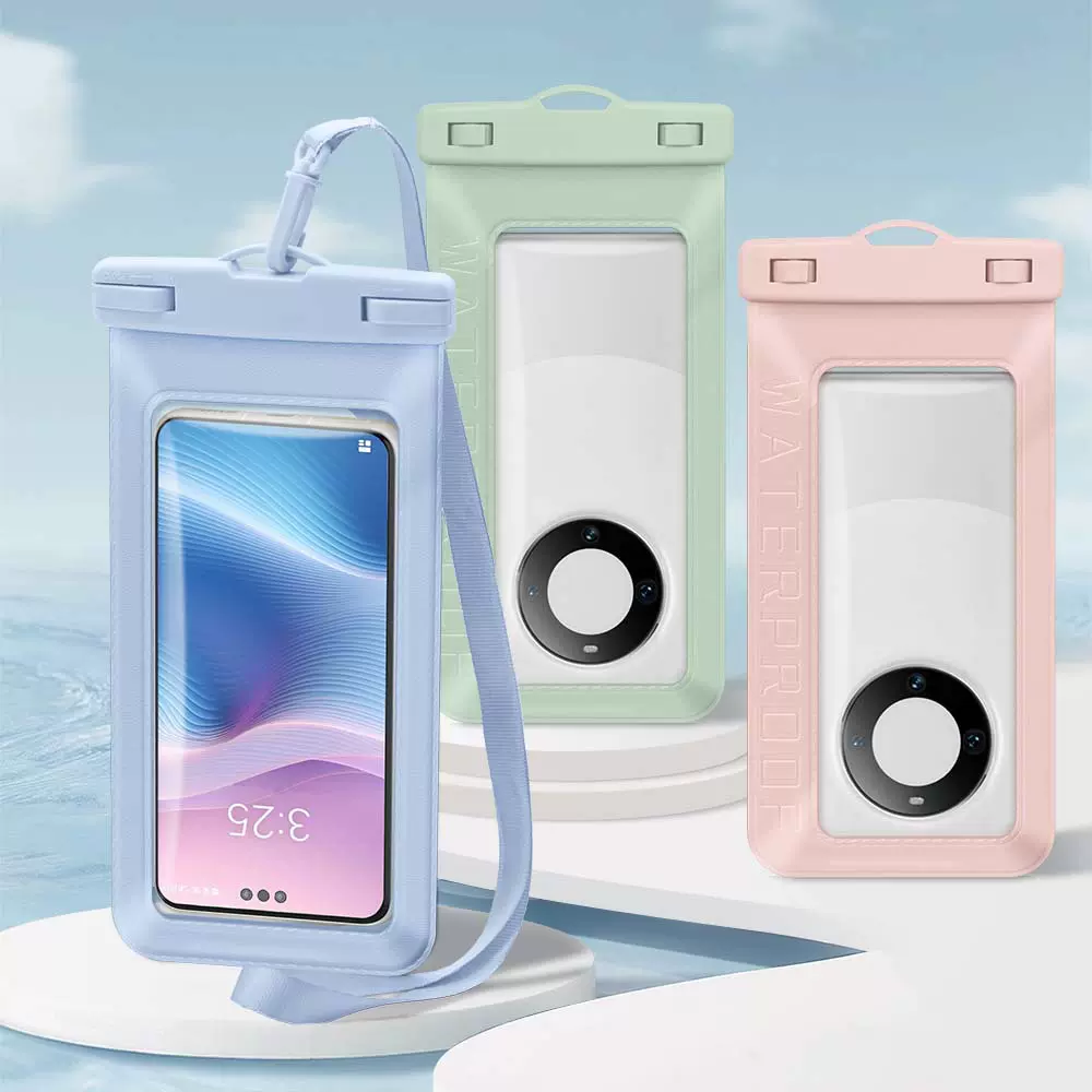 源头工厂新款手机防水袋 透明游泳防水包 大码手机防水套加logo