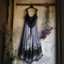 亚马逊简约通勤文艺3D连衣裙2025新款百搭森系小清新连衣裙娃娃领