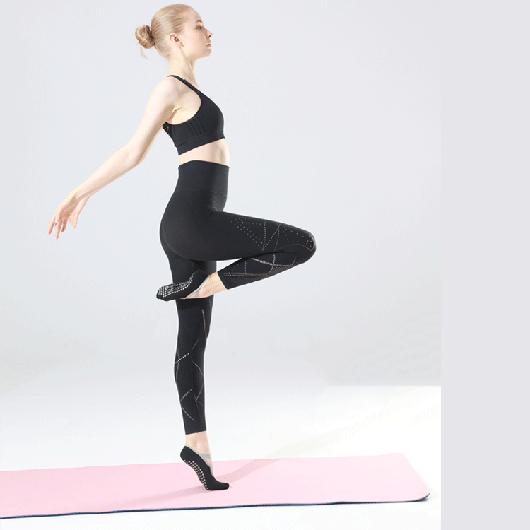 Calcetines de yoga de cinco dedos para otoño, calcetines específicos para Pilates, calcetines con separación de dedos, algodón deportivo profesional, comercio exterior, venta al por mayor en Amazon.