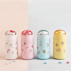 Sanrio Landscape Figure Insulated Cup Cute Cartoon High-Quality Corgi Dog Unisex Stainless Steel Portable Water Cup