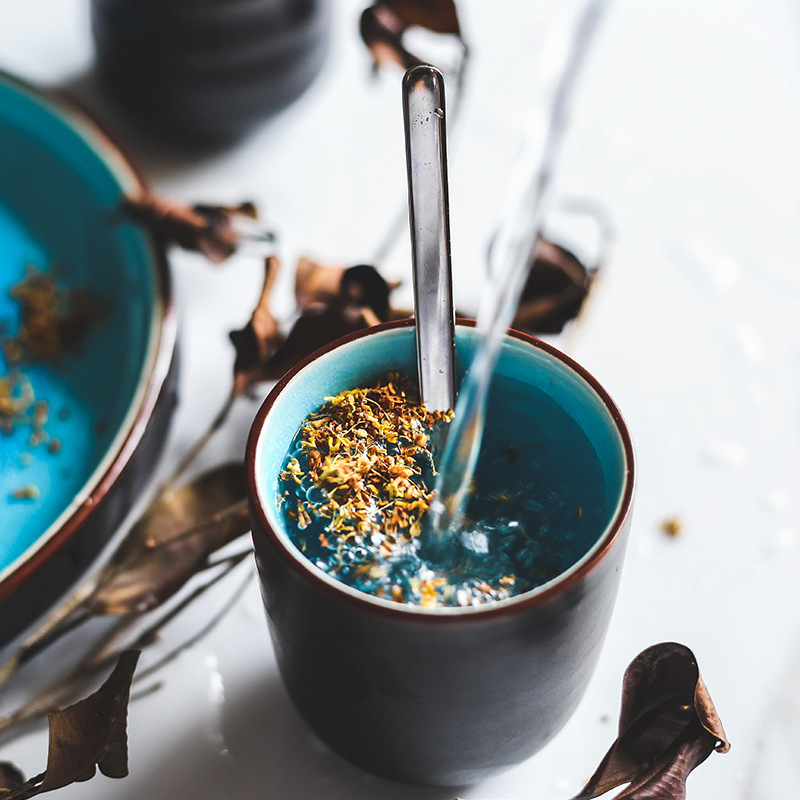 Grieta de hielo Taza japonesa de cerámica transfronteriza creativa de cerámica taza de agua taza de té taza de café té de flores Taza de cerámica
