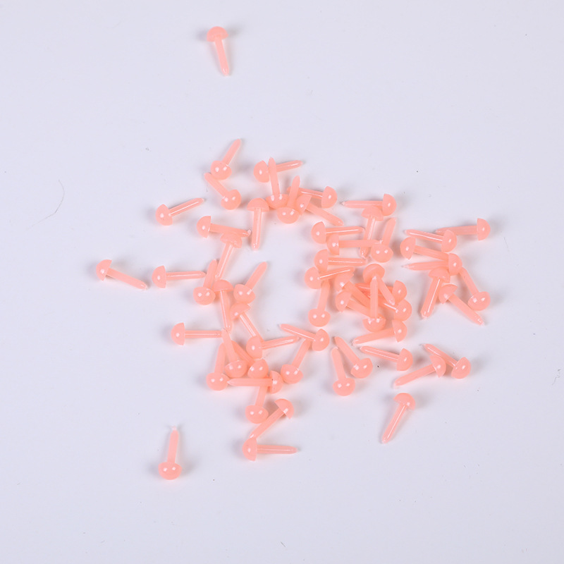 小鸟眼睛DIY玩偶直杆眼珠/玩具配件直脚全黑眼红色黑色鼻子饰品
