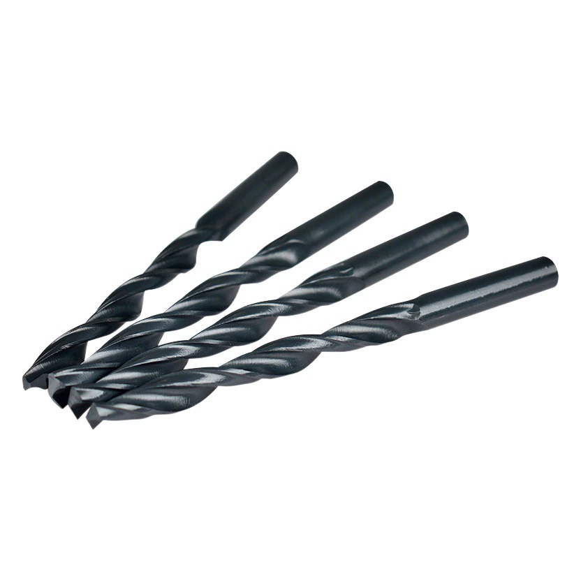 Черное спиральное сверло с прямым хвостовиком из быстрорежущей стали 4241 Сверло с прямым хвостовиком полные спецификации