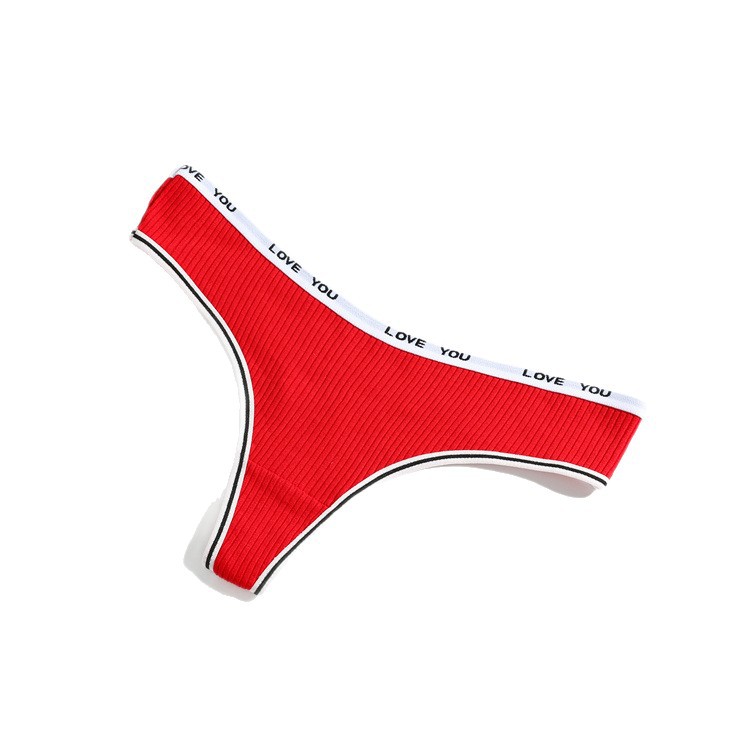 Nueva ropa interior en forma de tanga para niñas, tanga con hilo de abdomen cómodo, tanga de algodón transpirable de cintura baja para mujer, una pieza de cabello