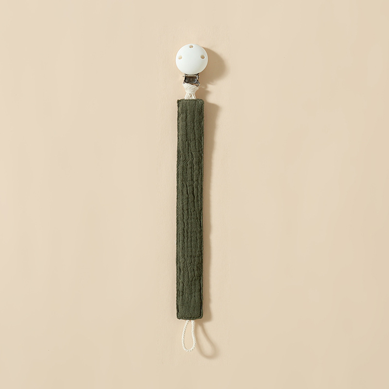 Brown green (pacifier clip)