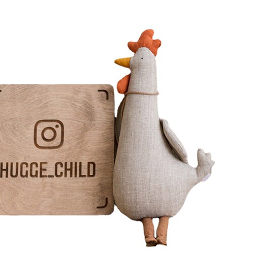 ins new pure cotton rooster doll, cotton rabbit doll, baby giraffe comfort doll, penguin doll