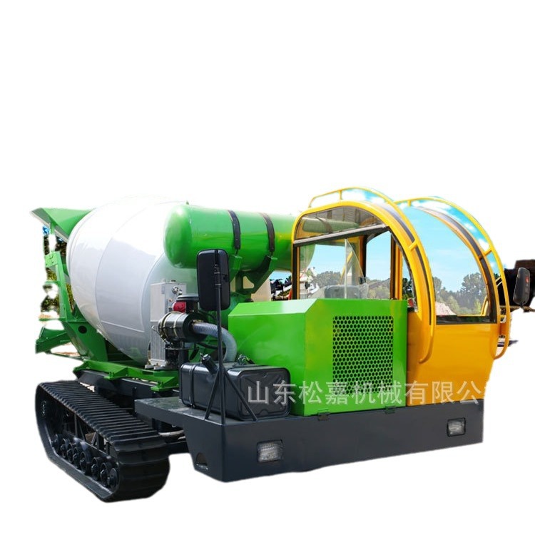 Camión cisterna de hormigón tipo rastreo agrícola multifuncional todo terreno máquina de envasado ascendente rey camión cisterna de transporte de hormigón