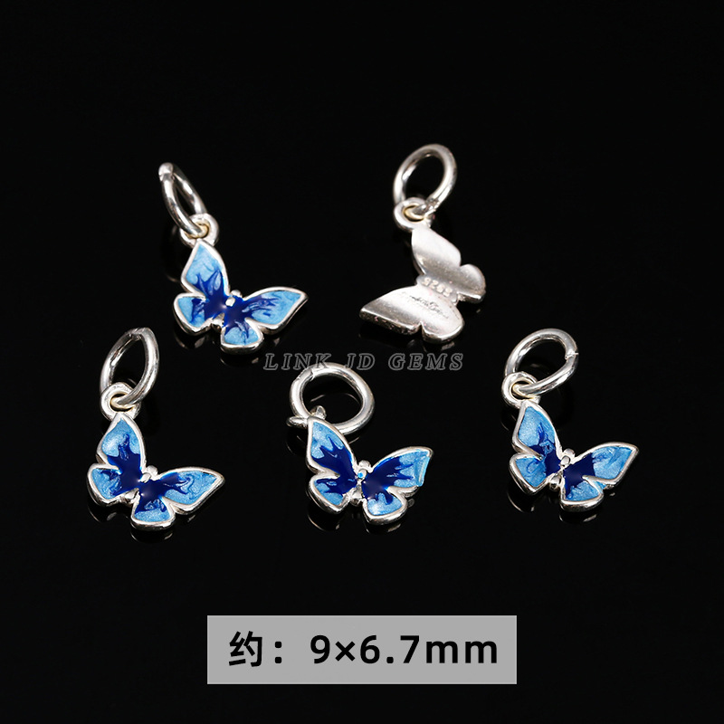 Drip oil color butterfly blue