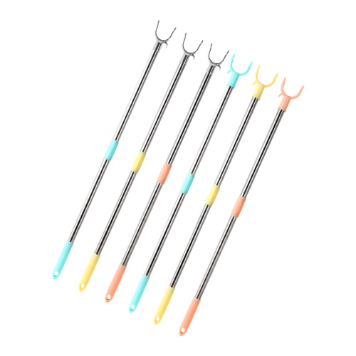 Outdoor clothes hanger, balcony clothes hanger, portable clothes rack, expandable clothes pick, wholesale single-color plastic clothes rod