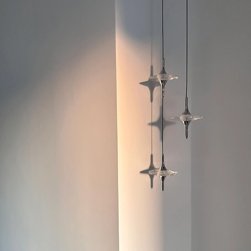 Star Code Pendant Lamp Room High-End Art Bedside Small Pendant Lamp Atmosphere Bedside Bedroom Italian Minimalist Light Star Code Pendant Lamp Room High-End Art Bedside Small Pendant Lamp Atmosphere Bedside Bedroom Italian Minimalist Light