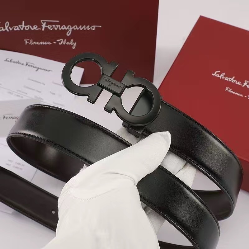 Plain black buckle [clip buckle-gift box] / 105cm