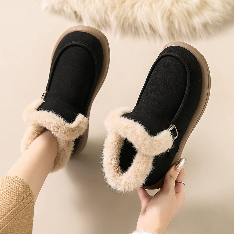 Keep warm low boots, shoes for pregnant, plus size