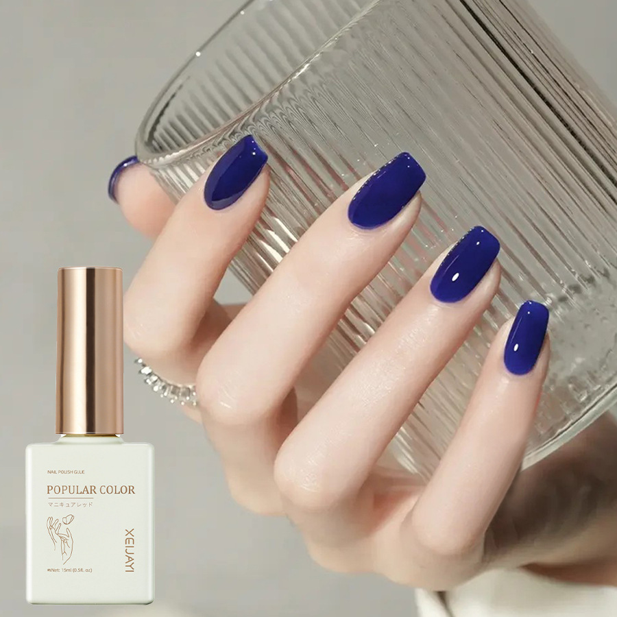 Solid color new white nail polish gel naked through nail shop special high nail polish lasting firm factory wholesale