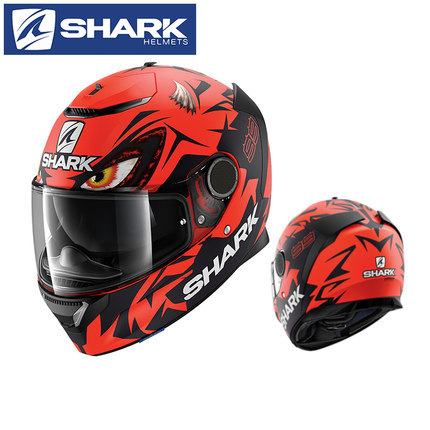 프랑스 수입 상어 헬멧 오토바이 경주 경쟁 이중 렌즈 SPARTAN SPARTAN 소음 감소