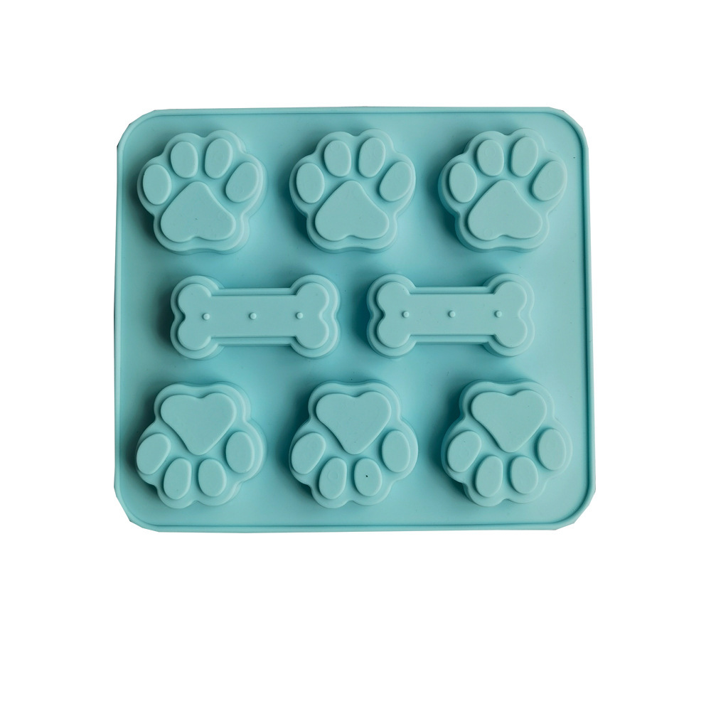 6 huesos de garra de gato 78 molde de silicona pastel helado pudín molde de postre jabón utensilios de cocción