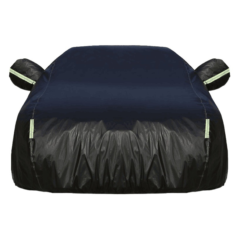 Funda para coche en stock para ventas internacionales, tela Oxford negra 190T, parasol, aislamiento térmico, funda completa para coche, impermeable, de una sola capa para exteriores. image 1