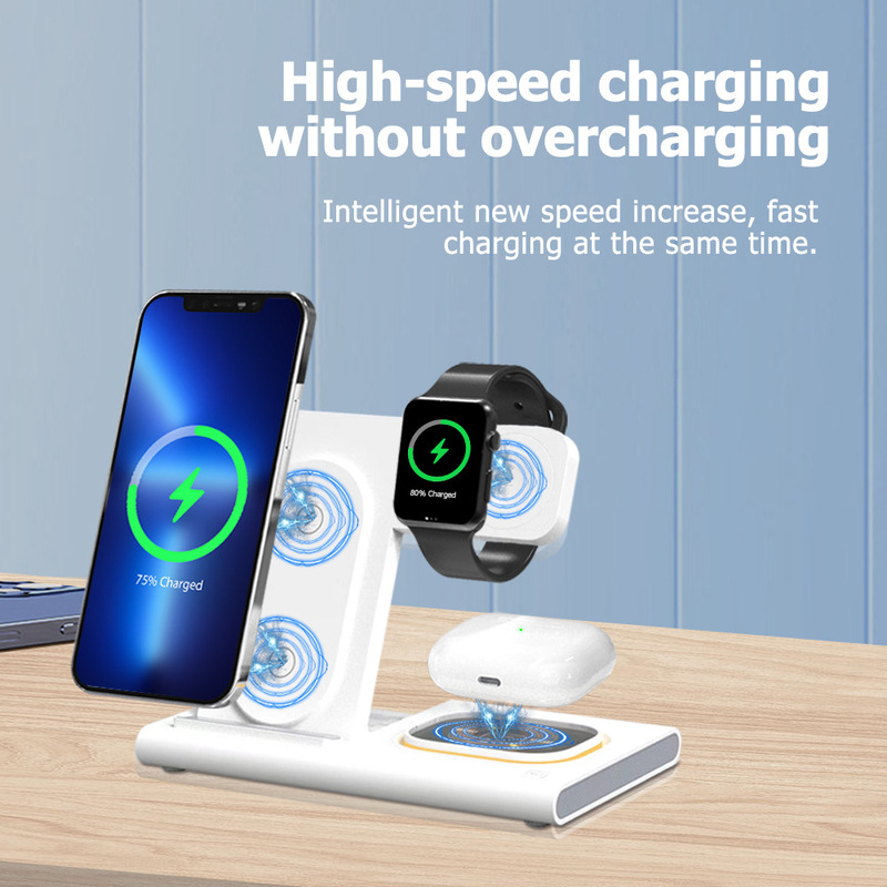 Three-In-One Wireless Charger 15W Suitable for Iphone16 Fast Charging Airpodspro iWatch 1-10 Generation