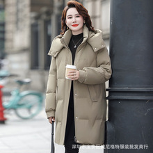 正品牌中长款羽绒服女2024冬季新款高端时尚韩版减龄大码抗寒外套