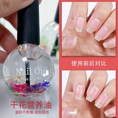 防死皮倒刺指甲边缘护理油营养液 干花指缘油护甲油美甲营养油