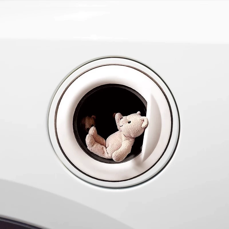 Sticker, creative three dimensional cute decorations, in 3d format, with little bears