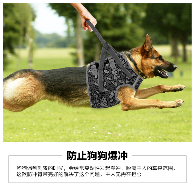 道顿新款跨境防爆冲狗狗胸背带 中大型犬背心式狗狗牵引绳胸背带