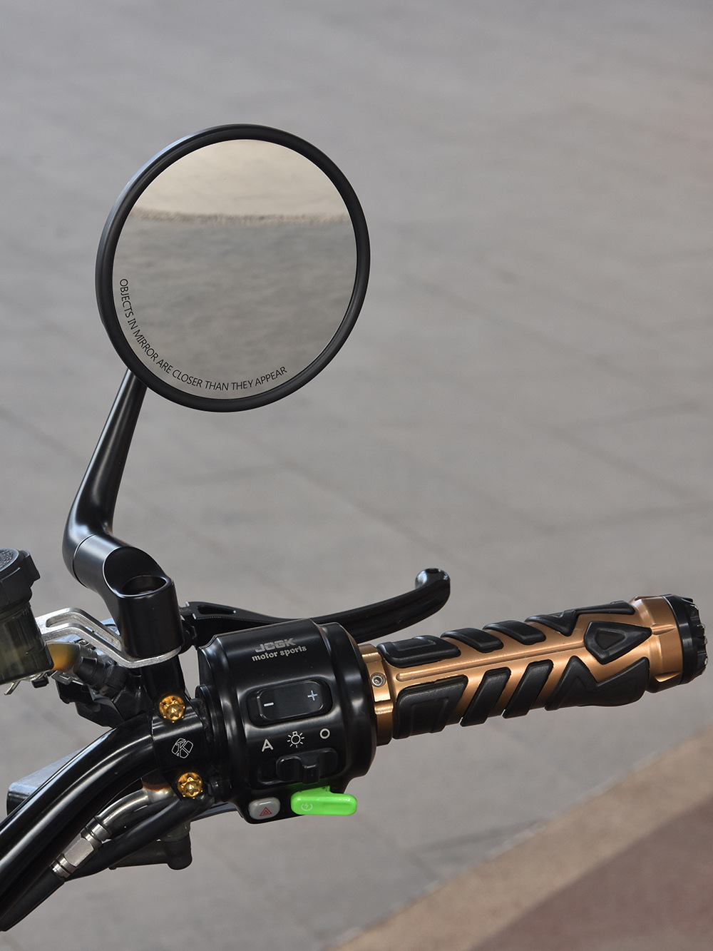 Suitable for Wuji No. 9 Mavericks Motorcycle Electric Vehicle Retro Large Mirror Round Surface Modification Accessories Rear View Mirror Reflective Mirror