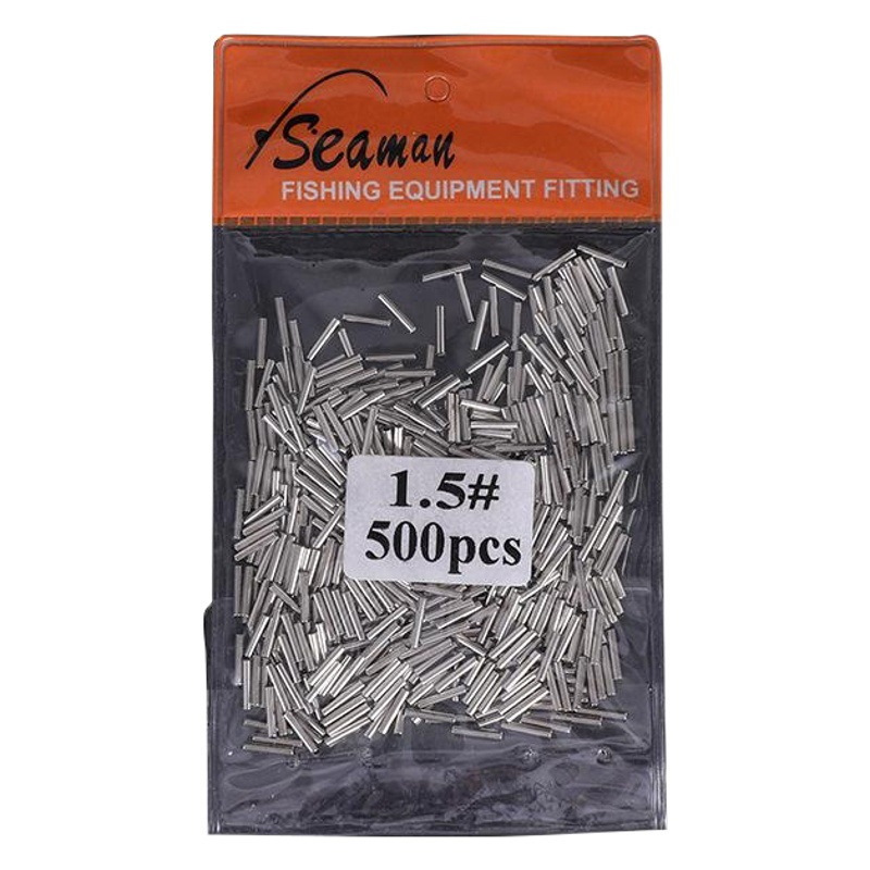 Accesorios de artes de pesca pequeño tubo de cobre alambre de acero conjunto clip de línea clip Luya pesca línea de pescado clip tubo suministros de pesca