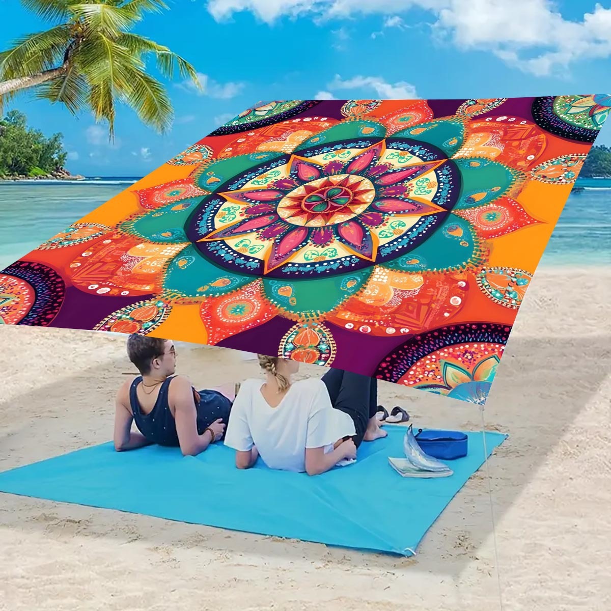 Cross-border camping sunshade tent - camping tarpaulin picnic ground cover. Portable outdoor camping tent
