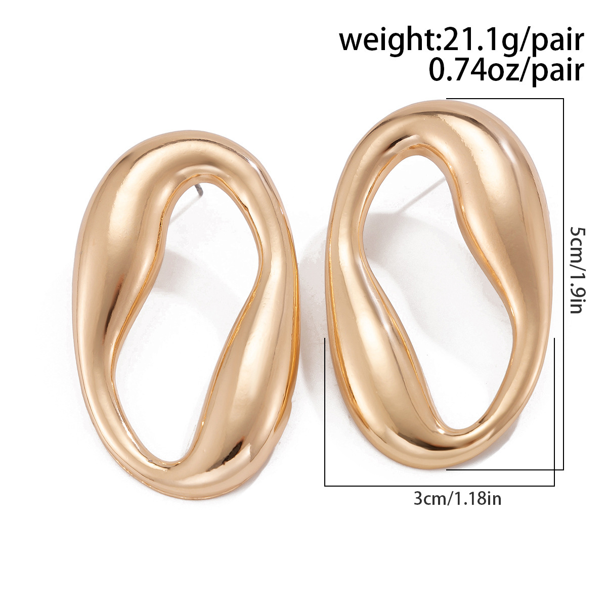 15g Weight Alloy Ear Needle Material Earrings Classification 1 Pair Quantity Holiday, Travel Occasion CCB, Alloy Material Geometric Pattern Women's Gender Plating Design Casual, Elegant, Lady Style 1 Pair Casual Elegant Lady Geometric Plating CCB Alloy Earrings 49