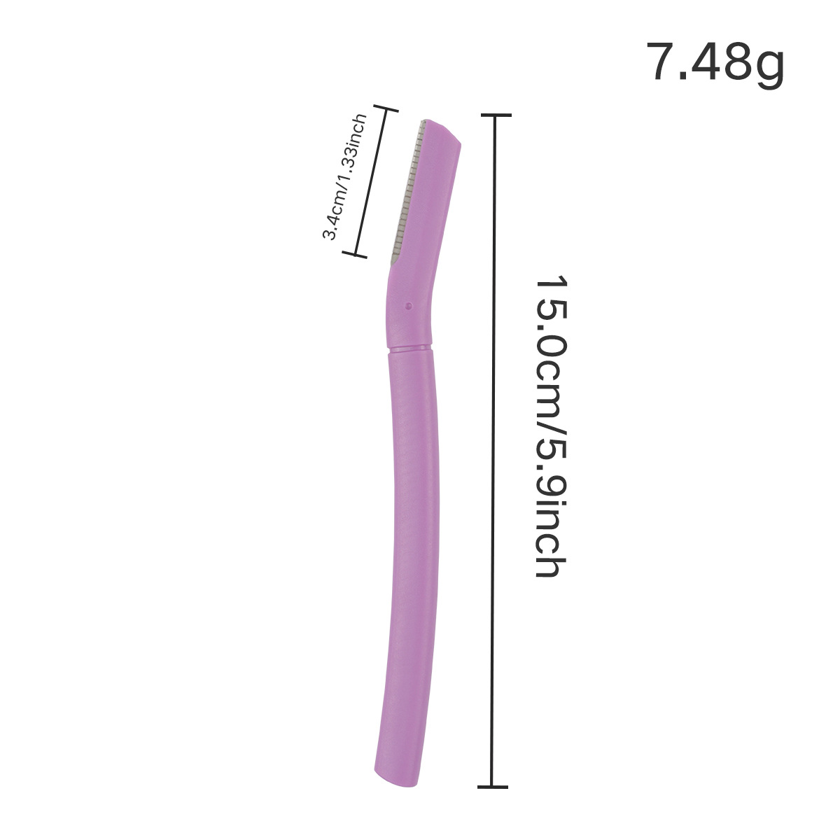 보라색 긴 눈썹 트리머