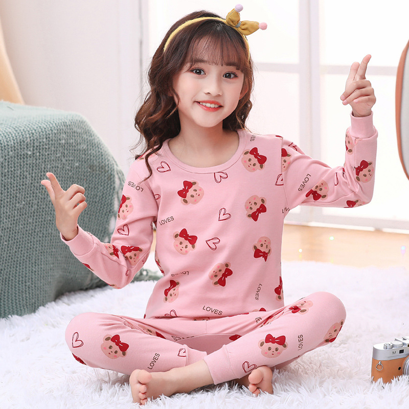 KX 라운드넥 하트 곰돌이