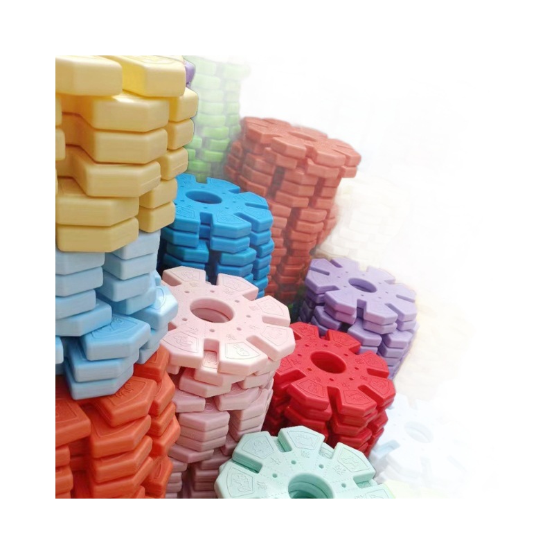 Juguetes de construcción al aire libre grandes flocos de nieve Juguetes de puzzle Juguetes de jardín de infantes Juguetes de puzzle Juguetes de puzzle Juguetes de construcción grandes Bloques de construcción grandes Materiales grandes