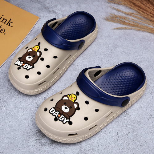 Children's Croc Shoes Summer Baby Slippers Lightweight Non-Slip Soft Soled Boys Girls Sandals Children's Beach Shoes