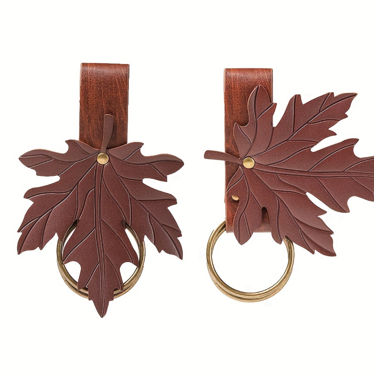 Cross-border Medieval PU Hiking Skirt Clip Halloween Keychain Maple Leaf COSPLAY Role-Playing Costume Props_voghion.com