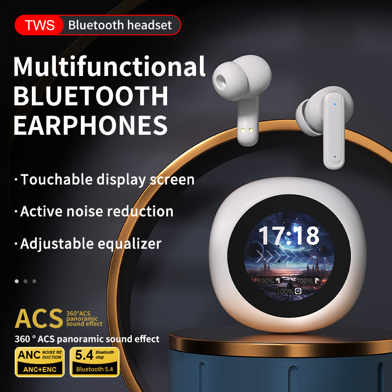 A18 Tws Wireless Bluetooth Headphones With Anc Noise Reduction_voghion.com