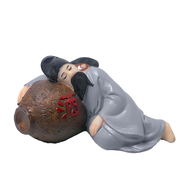 Pecera antigua al por mayor, piscicultura, musgo, micro paisajes, adornos de personajes, macetas carnosas, accesorios de paisajismo, anciano borracho